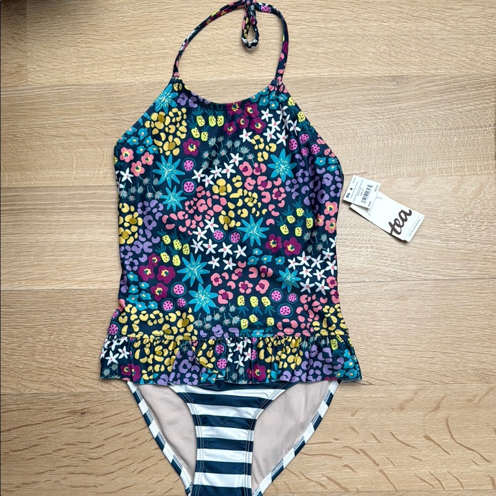 Tea Collection Kids Floral Swimsuit - Multicolor